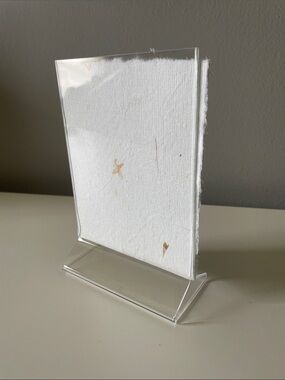 Clear Acrylic Photo Frame Stand with White Insert 10 count